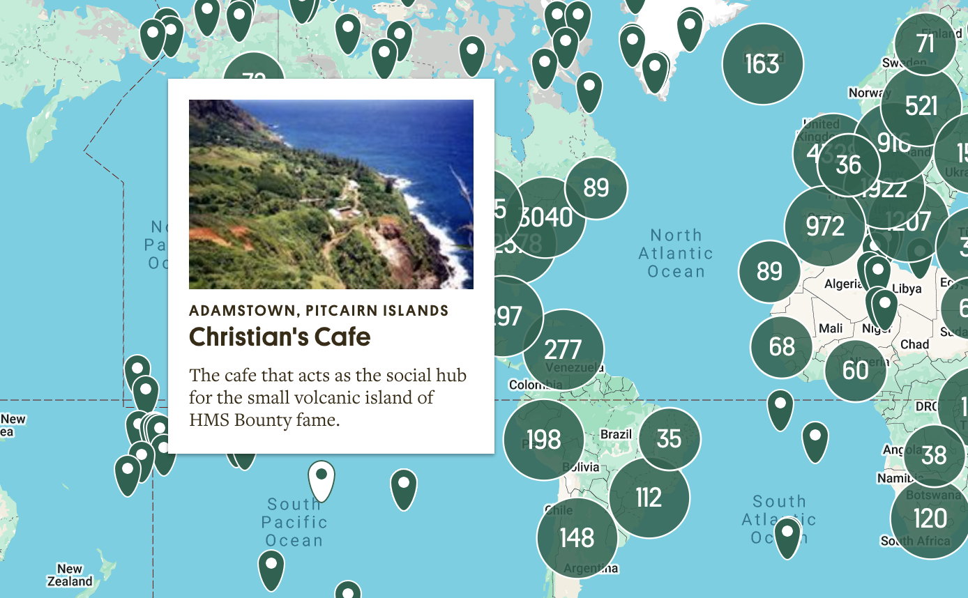Atlas Obscura Map Interface